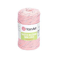 Yarnart TWISTED MACRAME 3мм LUREX/Твістед Макраме 3 мм Люрекс/78% Бавовна 18% Поліестер 4% металік