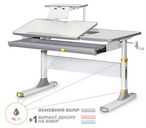 Ортопедична парта стіл для дитини школяра | Mealux Vancouver Lite G з полицею
