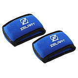 Обтяжувачі-манжети спортивні для рук Zelart FI-6221-1 2x0.5кг, фото 4