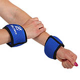 Обтяжувачі-манжети спортивні для рук Zelart FI-6221-1 2x0.5кг, фото 6