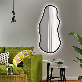 Ростове асиметричне дзеркало на основі ЛДСП з підсвіткою 1300х600 мм