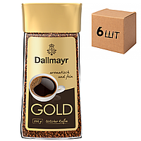 Ящик растворимого кофе Dallmayer Gold 200гр в стеклянной банке (в ящике 6 шт)