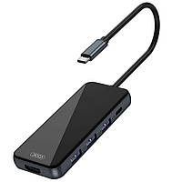 Разветвитель конвертер хаб XO HUB002 USB-C Multifunction Adapter 5 in 1 HDMI + USB*3+PD