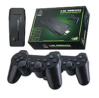 Ігрова тв-приставка з двома блютуз геймпадами Game Stick 4k HDMI стікер приставка 3000 ігор