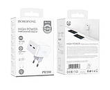 Мережевий зарядний пристрій BOROFONE BA76A Source dual port PD35W(2C) charger set(Type-C to Type-C) White, фото 7