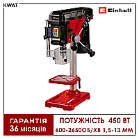 Станок сверлильный 450 Вт Einhell TC-BD 450 600-2650 об мин Патрон 1.5 - 13 мм