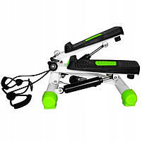 Степпер тренажер для ніг з еспандерами HMS S3033 Зелений, фото 2