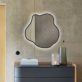 Дзеркало асиметричне з підсвіткою 800х800 мм