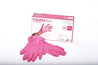 Нитриловые перчатки CEROS Fingers Pink размер XS №100