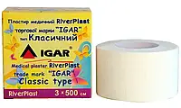 Пластырь медицинский RiverPlast ТМ "IGAR" на тканевой основе 3*500 см