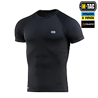 M-TAC ФУТБОЛКА ULTRA LIGHT POLARTEC BLACK, тактическая футболка черная, влагоотводная футболка мужская