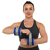 Обтяжувачі-манжети для рук та ніг водонепроникні 2х2 кг Zelart FI-7210-4, фото 8