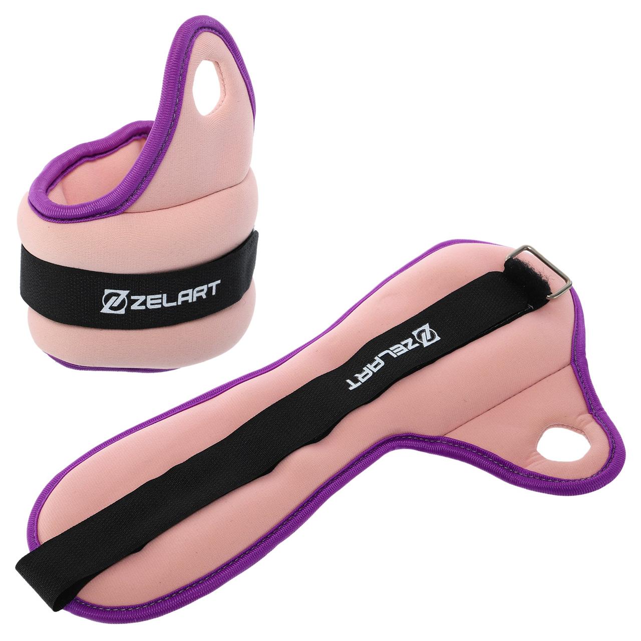 Обтяжувачі-манжети для рук із фіксацією на великому пальці 2х1 кг Zelart FI-1965-2, фото 1