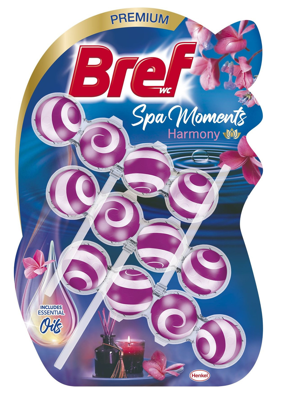 Твердий туалетний блок Bref Spa Moments Harmony 3х50 г, фото 1