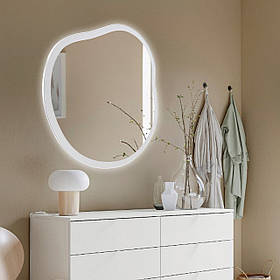 Дзеркало асиметричне з підсвіткою 600х600 мм