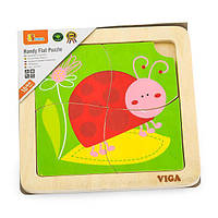 Деревянный мини-пазл Viga Toys Божья коровка, 4 эл. (50140) Viga Toys -50140