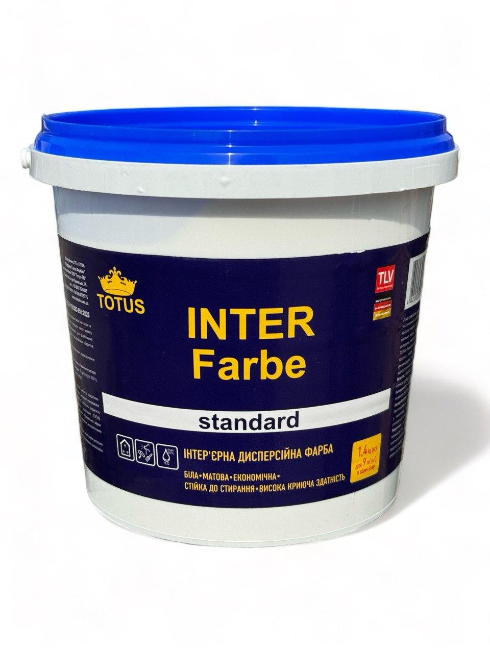 Фарба інтер'єрна TOTUS Inter Farbe 1,4 кг