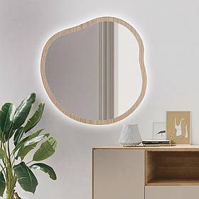 Дзеркало асиметричне з підсвіткою 600х600 мм