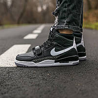 Чоловічі Кросівки Nike Air Jordan Legacy Black Grey / Найк Аїр Джордан Легасі