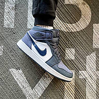 Чоловічі Кросівки Nike Air Jordan 1 Mid Sanded Purple GS / Найк Аїр Джордан 1 Мід Сандед ГС