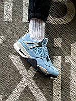 Чоловічі Кросівки Nike Air Jordan 4 Retro University Blue Grey / Найк Аїр Джордан 4 Ретро Юніверсіті