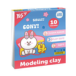 Пластилін Yes Line Friends 10 кольорів 200 г