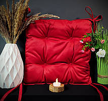 Подушка на стілець DOTINEM COLOR, червона, 40х40 см
