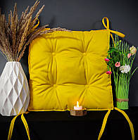 Подушка на стілець DOTINEM COLOR, жовта, 40х40 см
