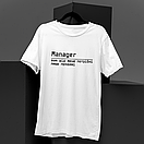 Футболка  з принтом Manager, фото 2