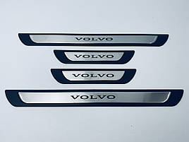 Накладки на пороги VOLVO S40 (хром-пласт) TAN24