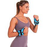 Обтяжувачі-манжети для рук із фіксацією на великому пальці 2х0.5 кг Zelart FI-4245-1, фото 8