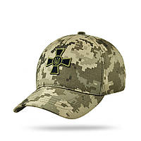 Кепка ВСУ пиксель, бейсболка тактическая армейская камуфляжная военная, кепка з гербом ВСУ