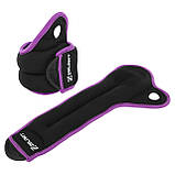 Обтяжувачі-манжети для рук із фіксацією на великому пальці 2х1 кг Zelart FI-4245-2, фото 2