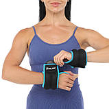 Обтяжувачі-манжети для рук із фіксацією на великому пальці 2х1 кг Zelart FI-4245-2, фото 9