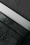 Шкіряний чохол для ноутбука Sleeve чорний Кайман 13.3, фото 6