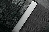 Шкіряний чохол для ноутбука Sleeve чорний Кайман 13.3, фото 4
