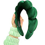 Набір для вмивання обруч + напульсники, зелений, фото 2