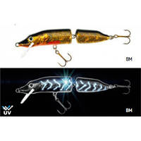 Воблер Jaxon HS Pike Fat UV 2 секции 10cm цвет BM, вес 10g загл. 0,5-1,6m плав.,VU-PH10FBM