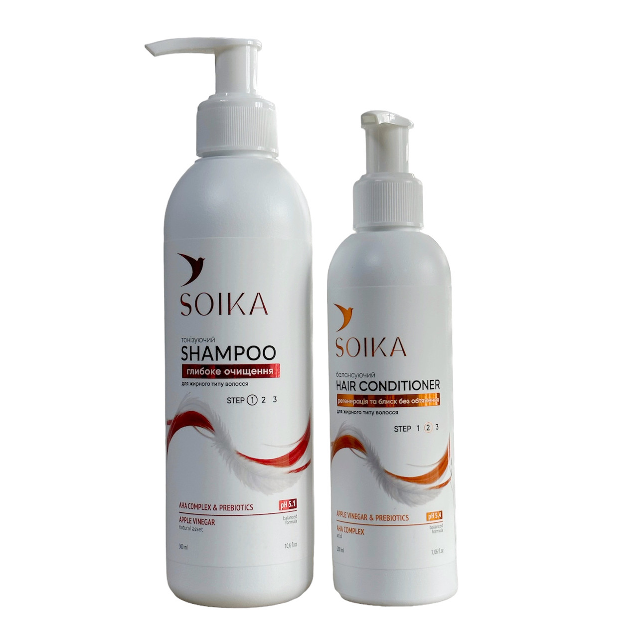 Набір SOIKA: шампунь та кондиціонер для жирного волосся - фото 1 - id-p2136558382