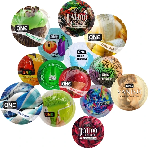 Набір One UltraFeel Презервативи Асорті 15 шт + Лубрикант 3 мл, фото 1