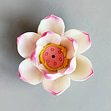 Фарфорова підставка ручної роботи для пахощів Лотос (Рожевий), фото 3