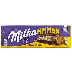 Шоколад iз печивом Мілка Milka mmMax choco&biscuit 300g 12шт/ящ (Код: 00-00003589)