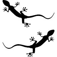 Набір наклейок на автомобіль - Audi Quattro Ігуана (2шт)