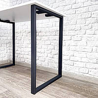 Опора металлическая  для стола "Симпл"/ Ножка ЛОФТ Simple / Черный Н-735х500, пр 40х20