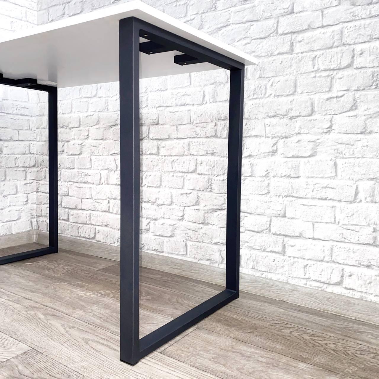 Опора для стола "Симпл" / Н-735х500, пр 40х20 Черный / Ножка ЛОФТ ...