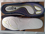 Літнє ортопедичні шкіряні кросівки біло-синій сітка Бона, фото 9