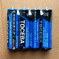 Батарейки пальчиковые AAА ОПТОМ Tocebal батарейка минипальчик 1.5 вольта Солевая батарейка спайка ОПТ gpg