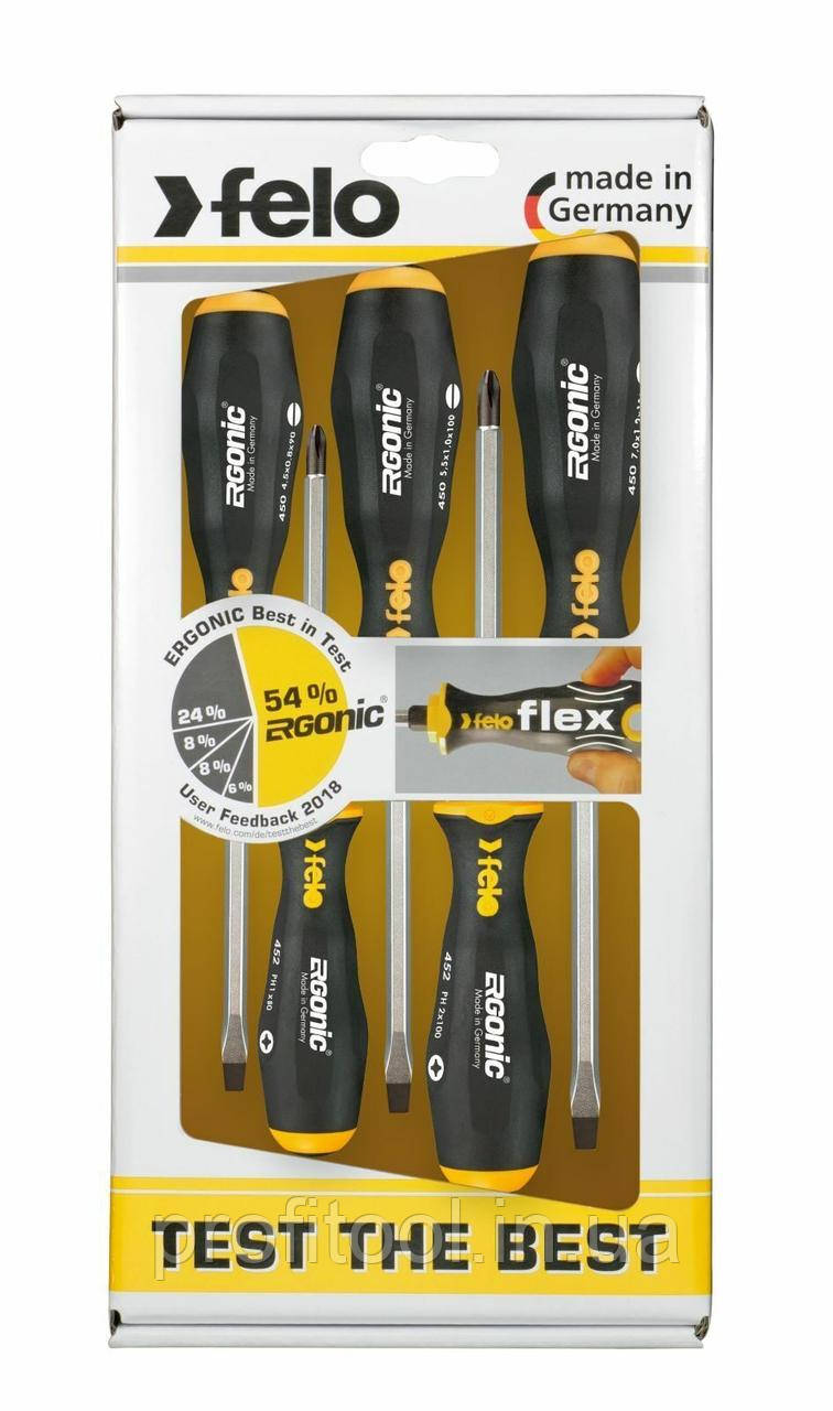 Набір викруток силових ударних FELO - ERGONIC (5 шт) (45095148), фото 1