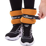 Обтяжувачі-манжети для рук та ніг 2x1кг MARATON FI-3123-2, фото 9