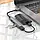 USB-HUB Hoco HB26 4in1 adapter (Type-C to USB3.0+USB2.0*3) (Сірий), фото 5